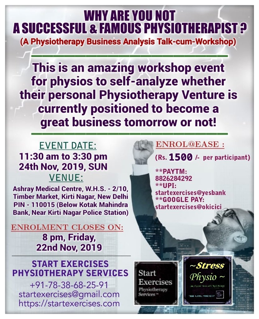 Physio business analysis workshop India
